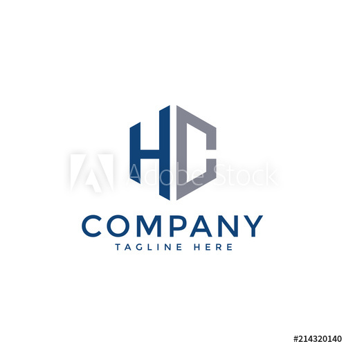500x500 Letter Hc Hexagon Logo Vector