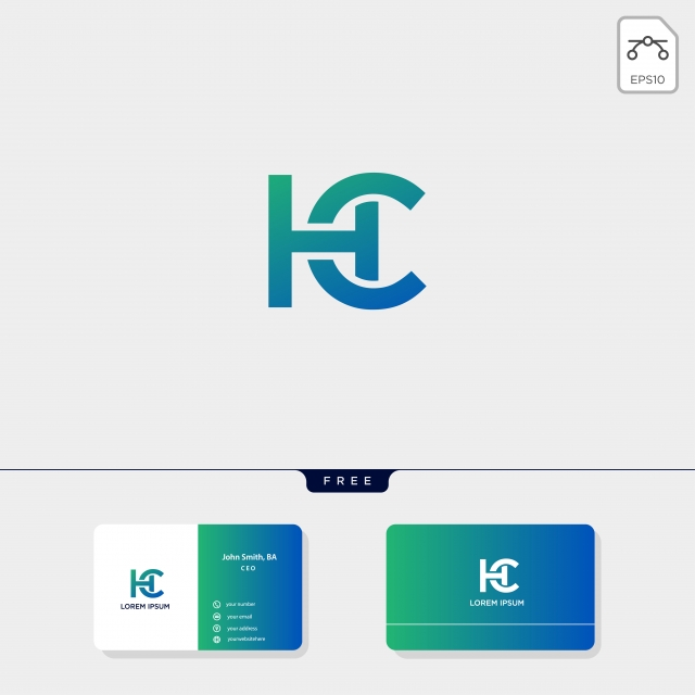 640x640 Premium Initial Ch Hc C Or H Creative Logo Template Vector