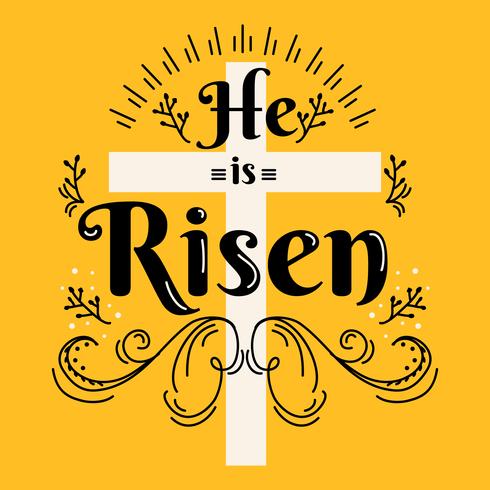 490x490 He Is Risen Vector