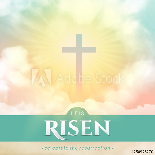 500x500 Christian Religious Design For Easter Celebration Square Vector