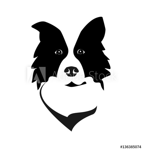 Border Collie Head Logo Icon Vector Dog Face Simple Design 478x500 Border Collie Head Logo Icon Vector Dog Face Simple Design