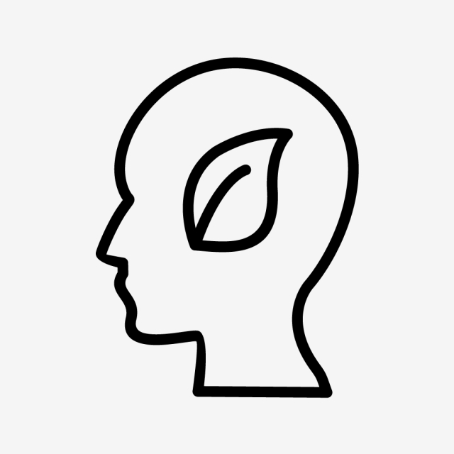 Vector Eco Mind Icon, Eco, Head, Leaves Png And Vector 640x640 Vector Eco Mind Icon, Eco, Head, Leaves Png And Vector
