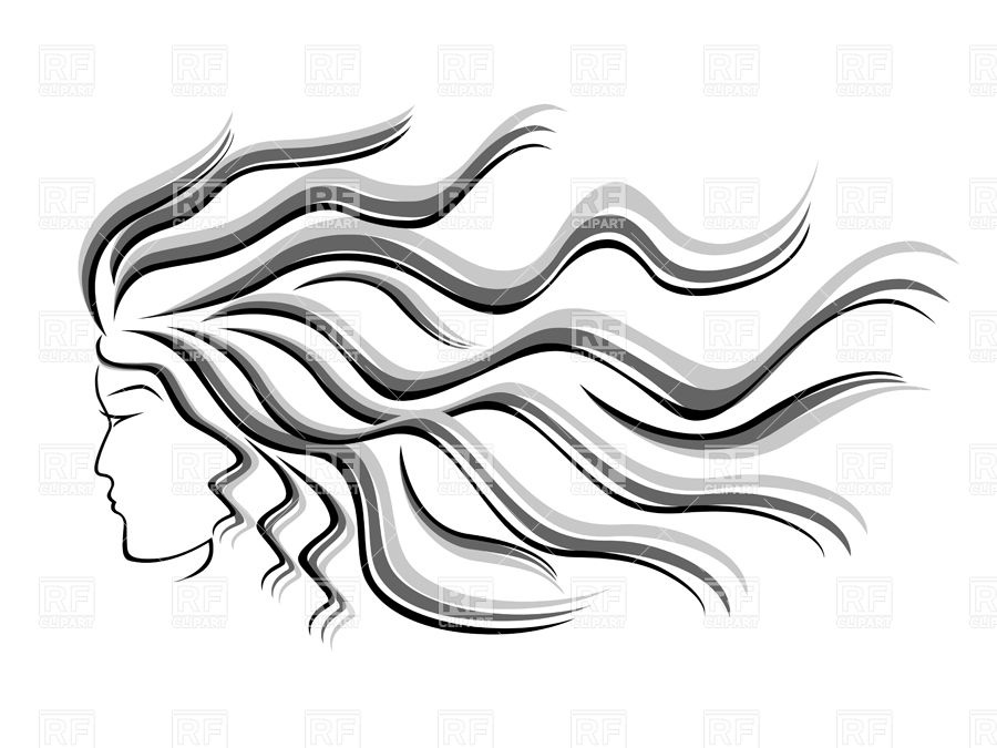 900x675 Head Of Woman With Flowing Hair On Wind