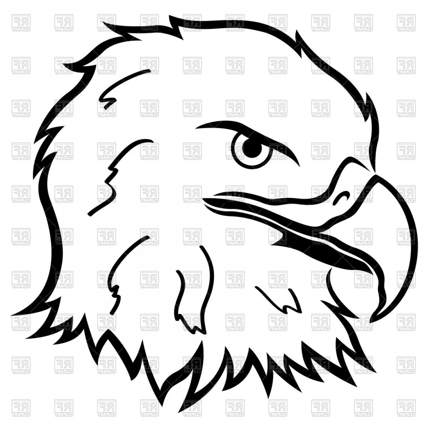 Head Of Eagle Outline Vector Clipart Soidergi 1440x1440 Head Of Eagle Outline Vector Clipart Soidergi