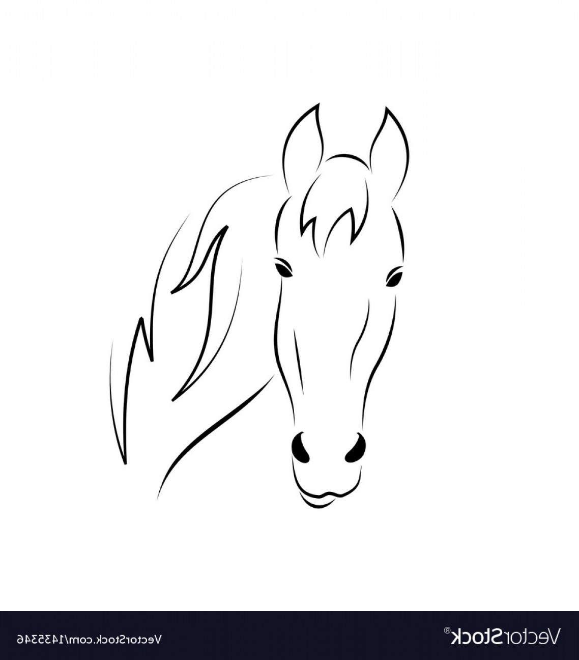 Horse Outline Vectors Catamart 1138x1296 Horse Outline Vectors Catamart