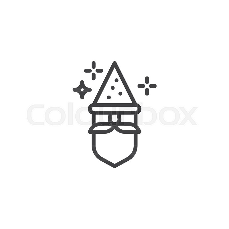 Magician Head Outline Icon Linear Stock Vector Colourbox 800x800 Magician Head Outline Icon Linear Stock Vector Colourbox