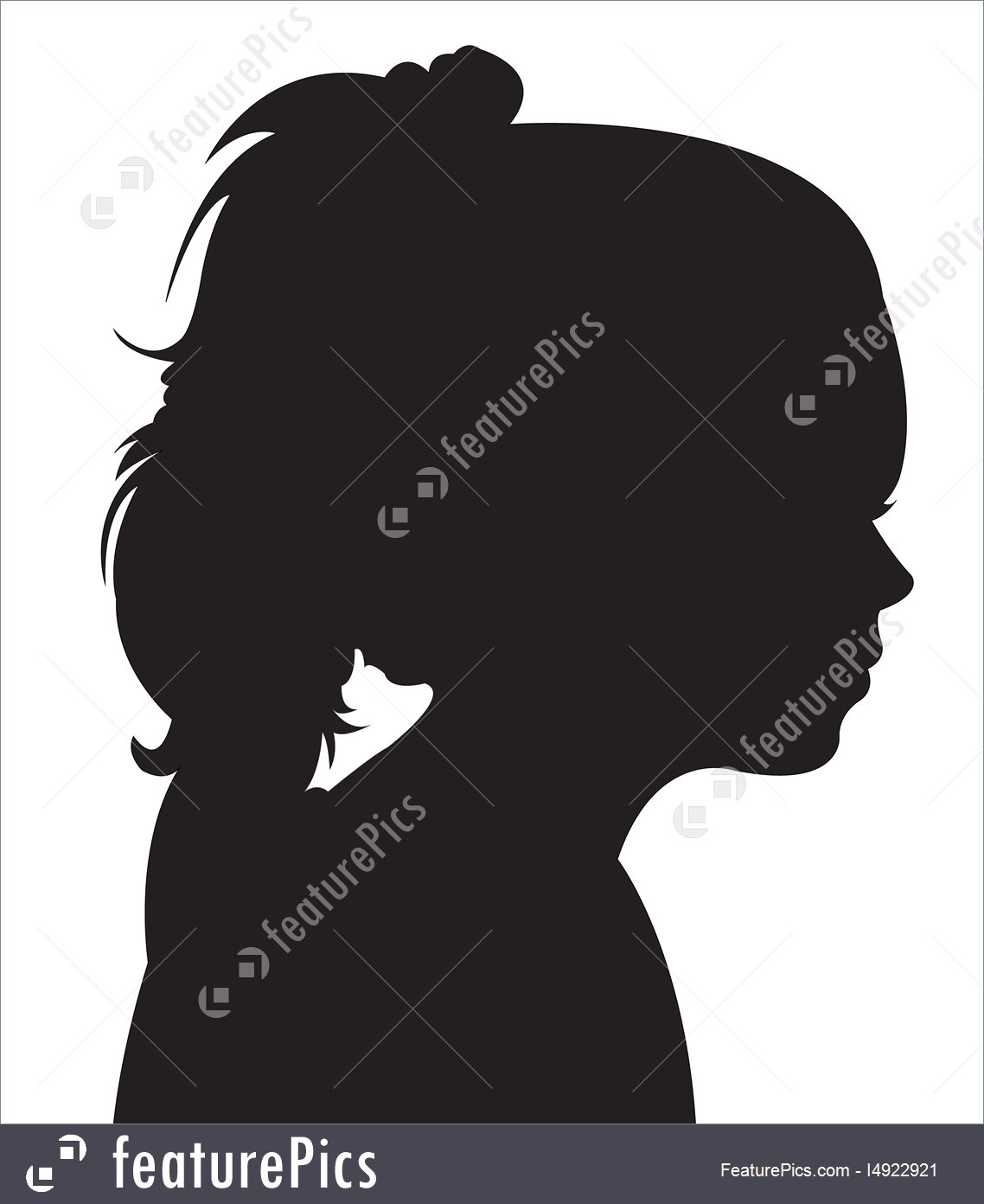1138x1392 Silhouettes And Outlines A Child Head Silhouette Vector