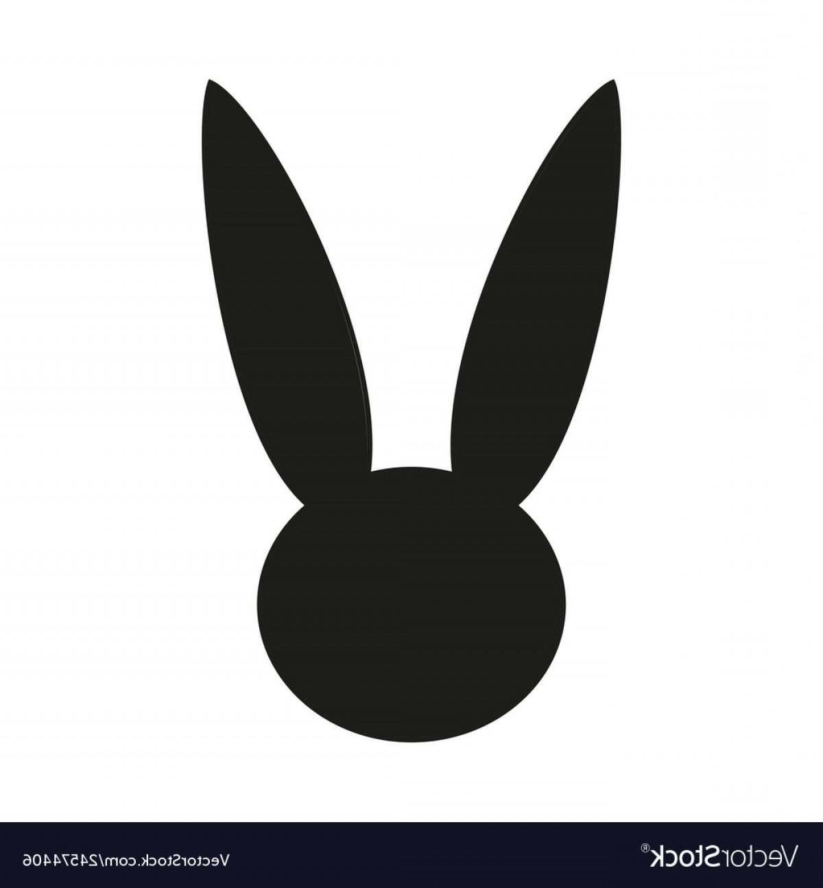1200x1294 Black And White Easter Bunny Head Silhouette Vector Hoodamathrun