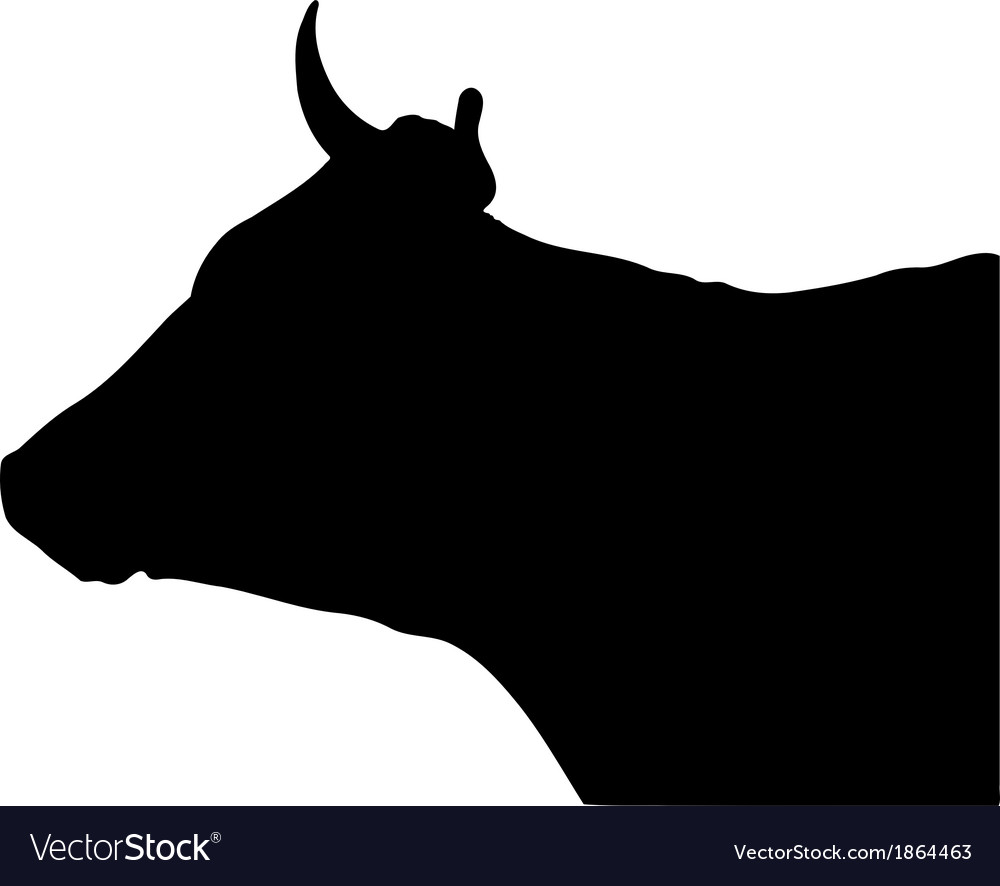1000x886 Collection Of 'cow Head Silhouette' Download More Than Images
