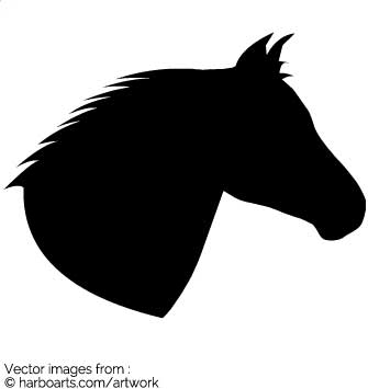 335x355 Download Horses Head Silhouette