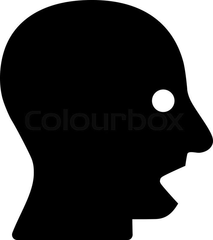 711x800 Shouting Head Vector Icon Style Is Stock Vector Colourbox