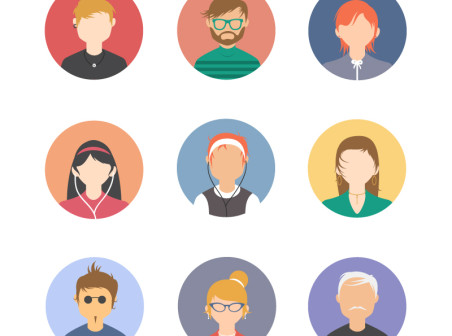 452x336 Round Figure Head Vector Material Icons Free Round Figure Head