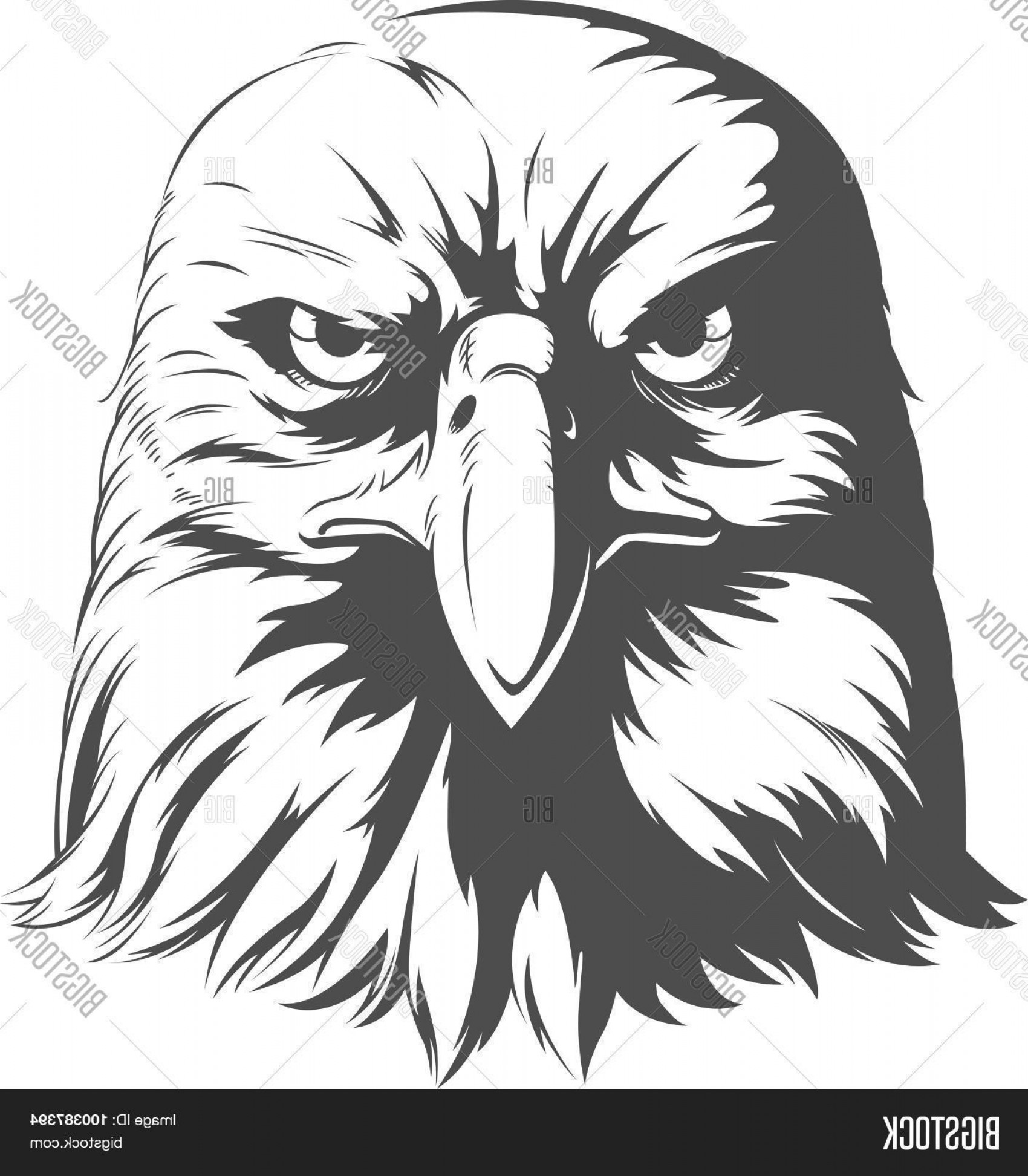 1700x1944 Stock Vector Eagle Head Vector Front View Silhouette Soidergi