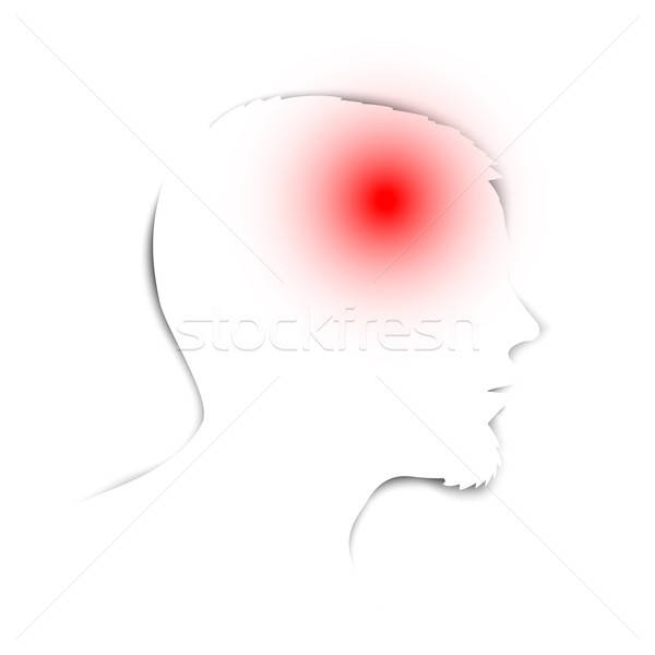 600x600 Headache Vector Icon Vector Illustration Petr Vaclavek