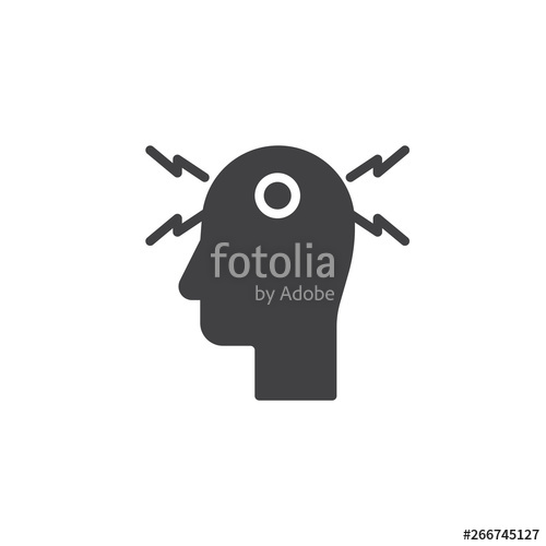 500x500 Headache Vector Icon Filled Flat Sign For Mobile Concept And Web