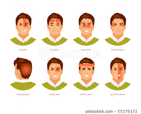 450x365 Types Of Headache Vector