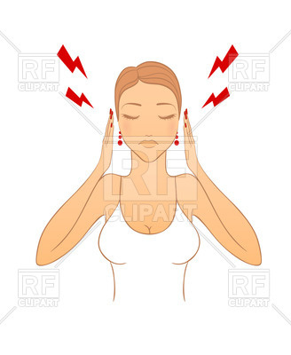328x400 Woman With Headache Vector Image Of People Sonneon