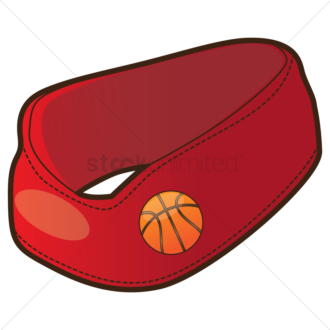 1300x1300 Free Basketball Headband Vector Image