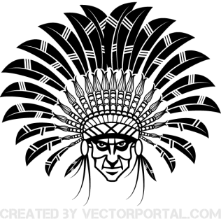 Indian Chief Wearing A Headdress Vector Art Indian Vector 316x316 Indian Chief Wearing A Headdress Vector Art Indian Vector