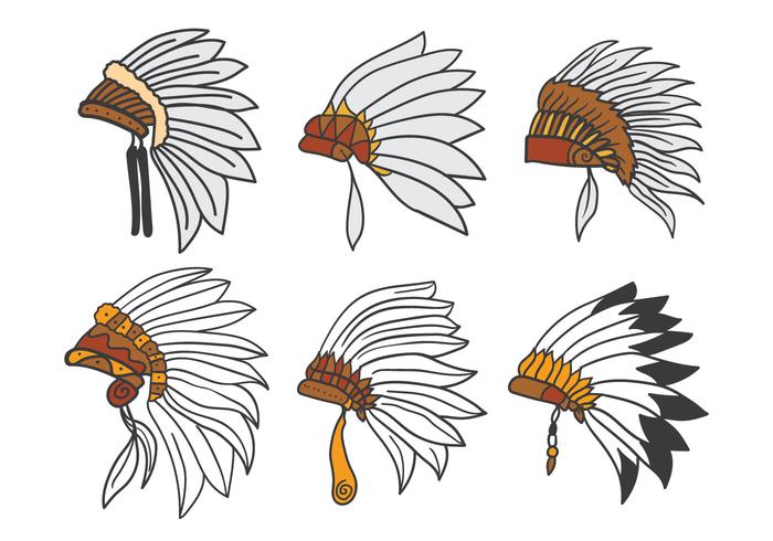Indian Headdress Vector 700x490 Indian Headdress Vector