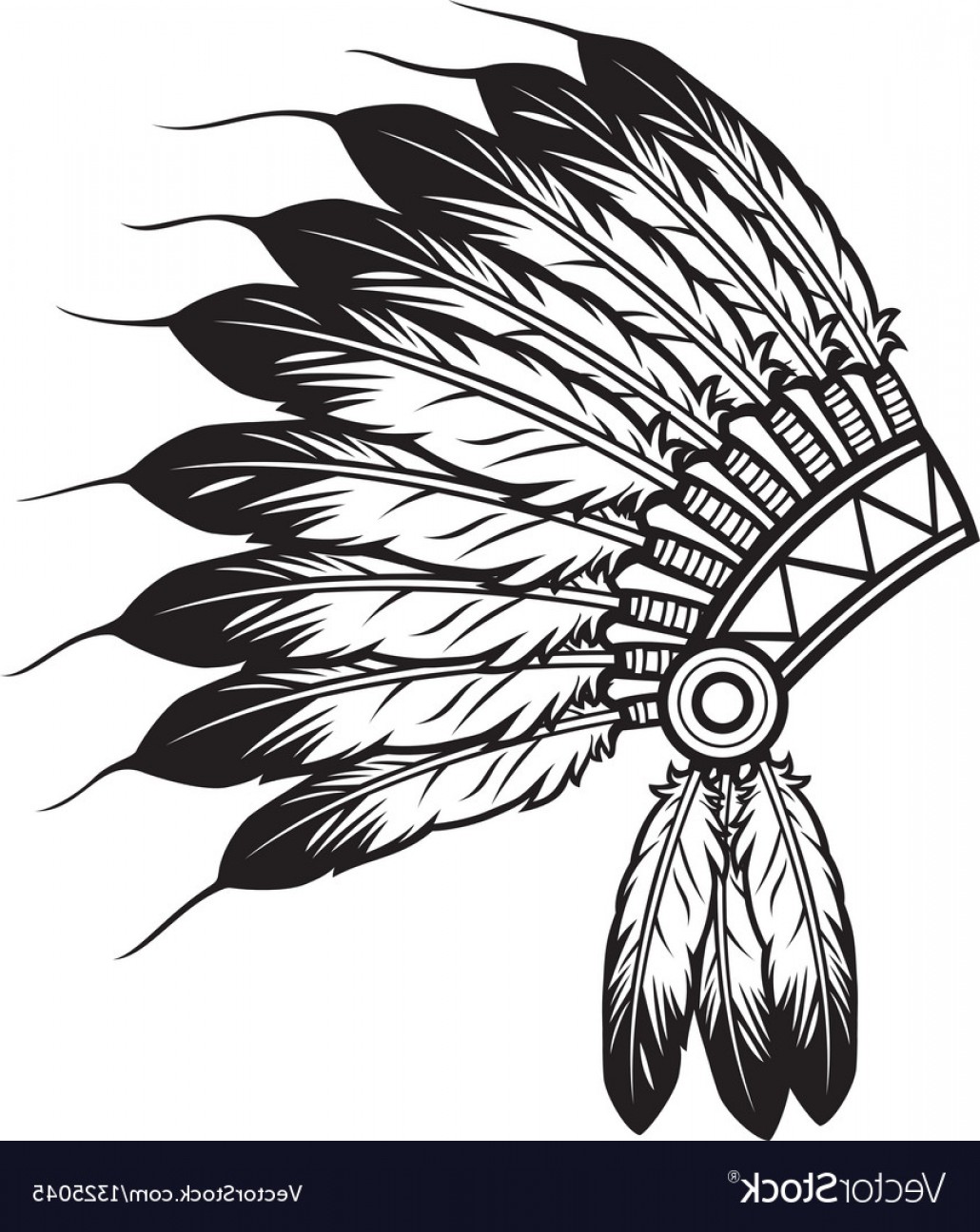 Native American Indian Chief Headdress Vector Cqrecords 1030x1296 Native American Indian Chief Headdress Vector Cqrecords