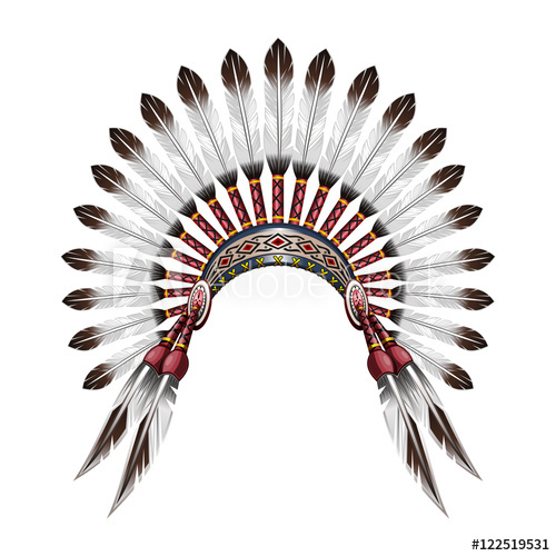 Native American Indian Headdress Red Indian Tribal Chief 500x500 Native American Indian Headdress Red Indian Tribal Chief