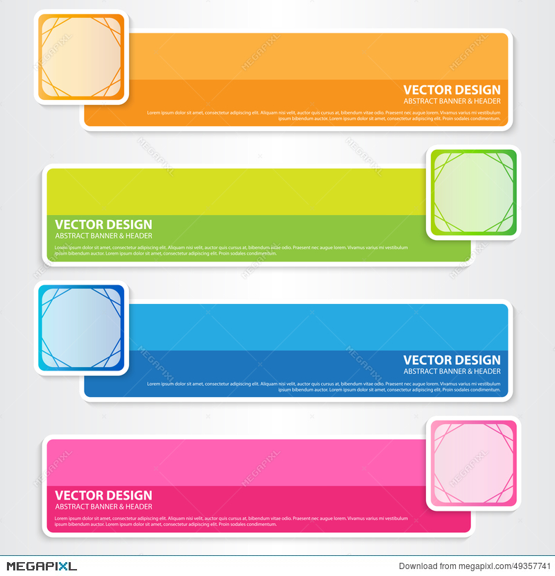 800x830 Modern Banner And Header, Vector Work Illustration