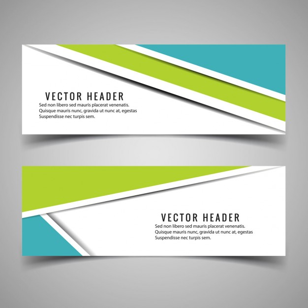 626x626 Modern Colorful Headers Vector Free Download