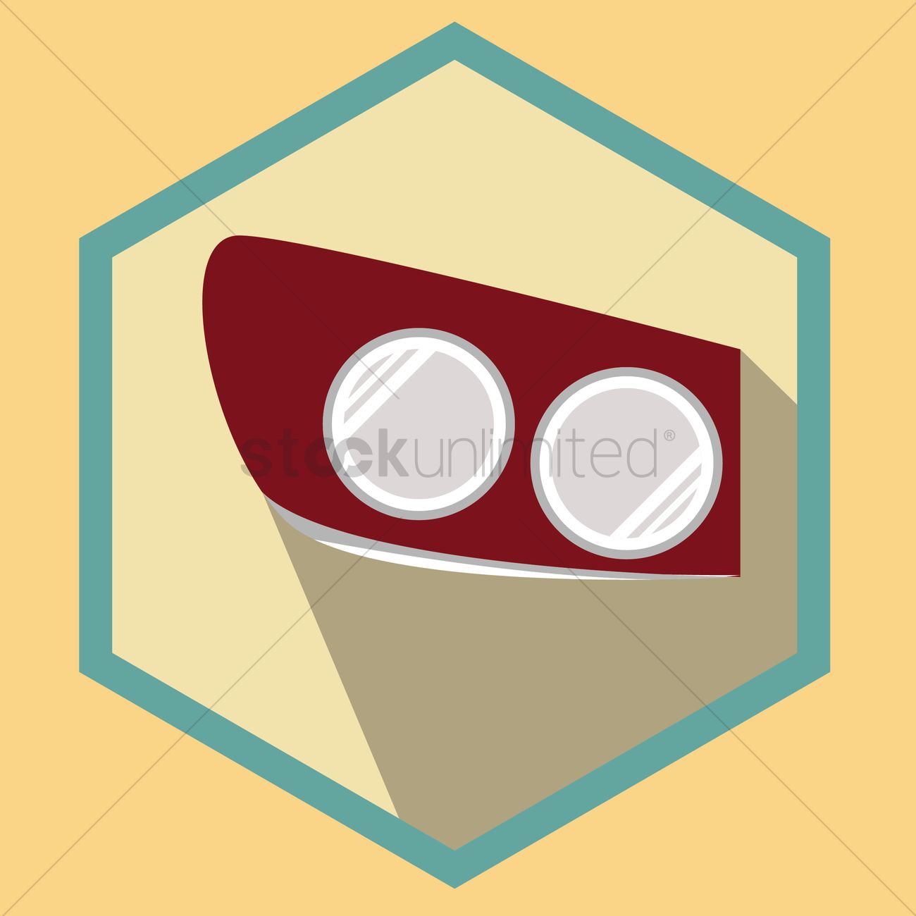 1300x1300 Car Headlight Vector Image