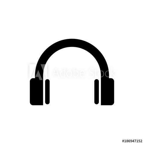 500x500 Headphone Vector Icon
