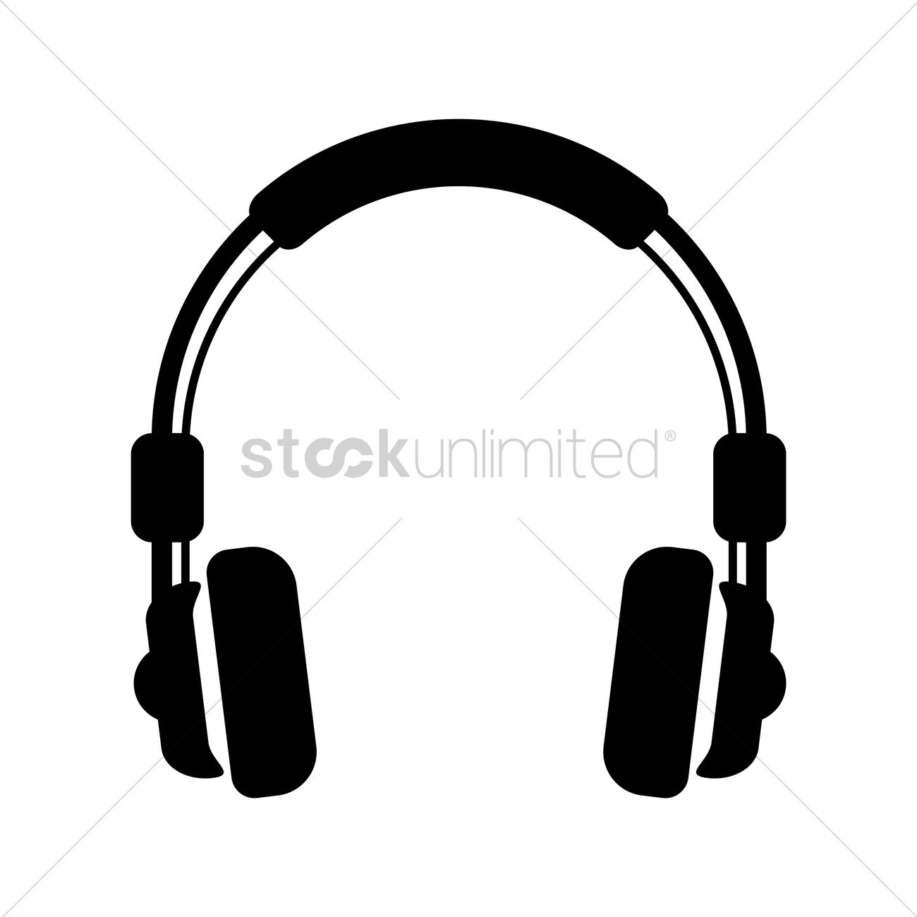 1300x1300 Headphones Vector Image