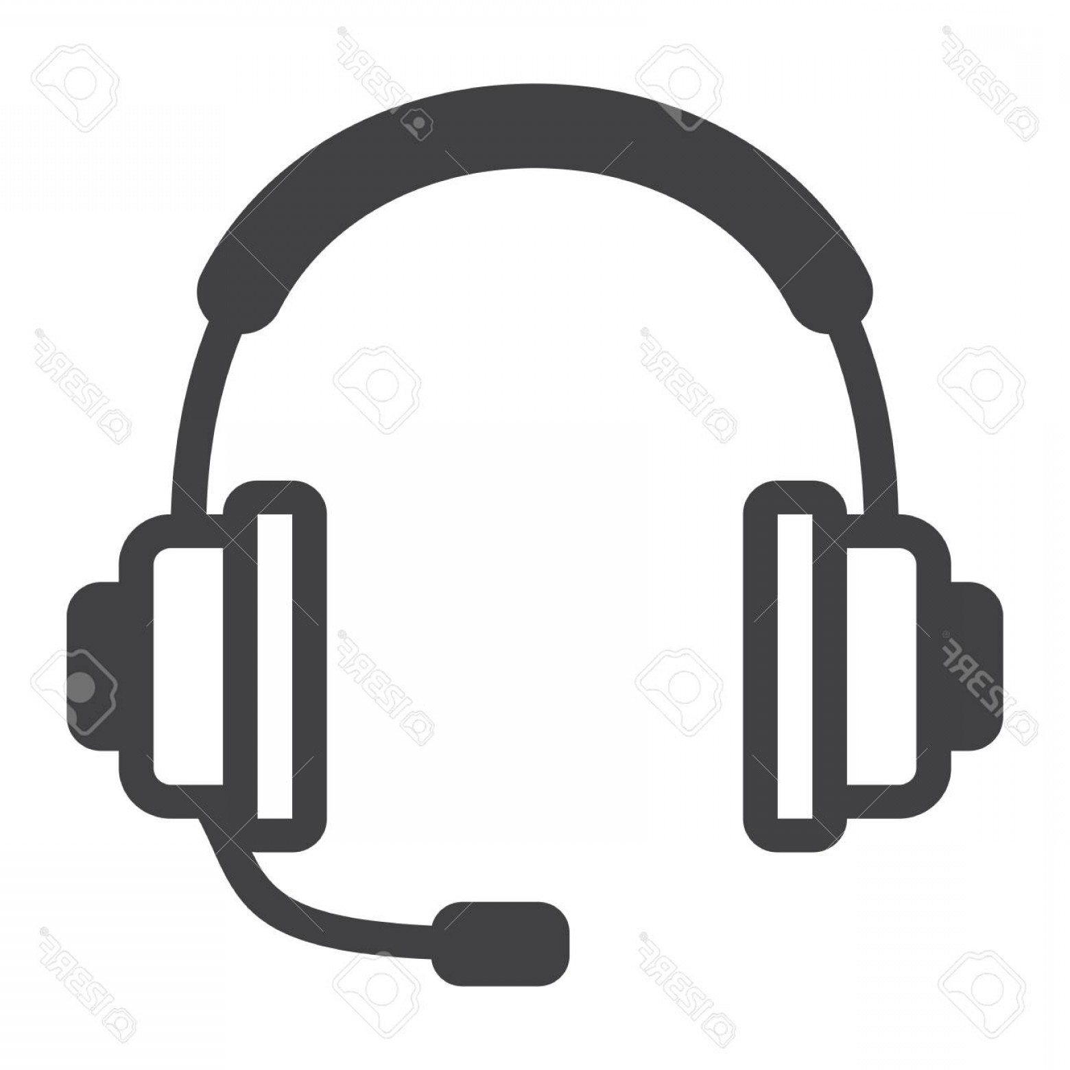 1560x1560 Photostock Vector Headphones Line Icon Call Center And Website