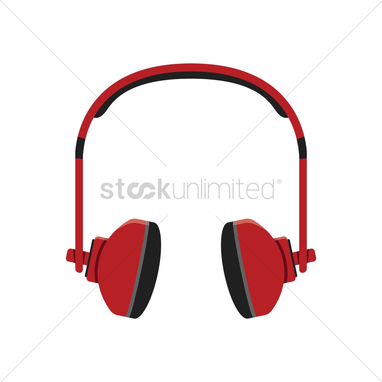 1300x1300 Headphones Vector Image