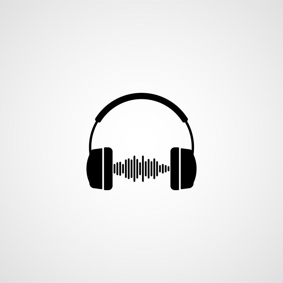 900x900 Headphones Vector Icon Drawing