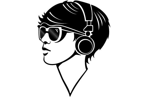 600x380 Free Vectors Girl With Headphones Vector Vector Portal