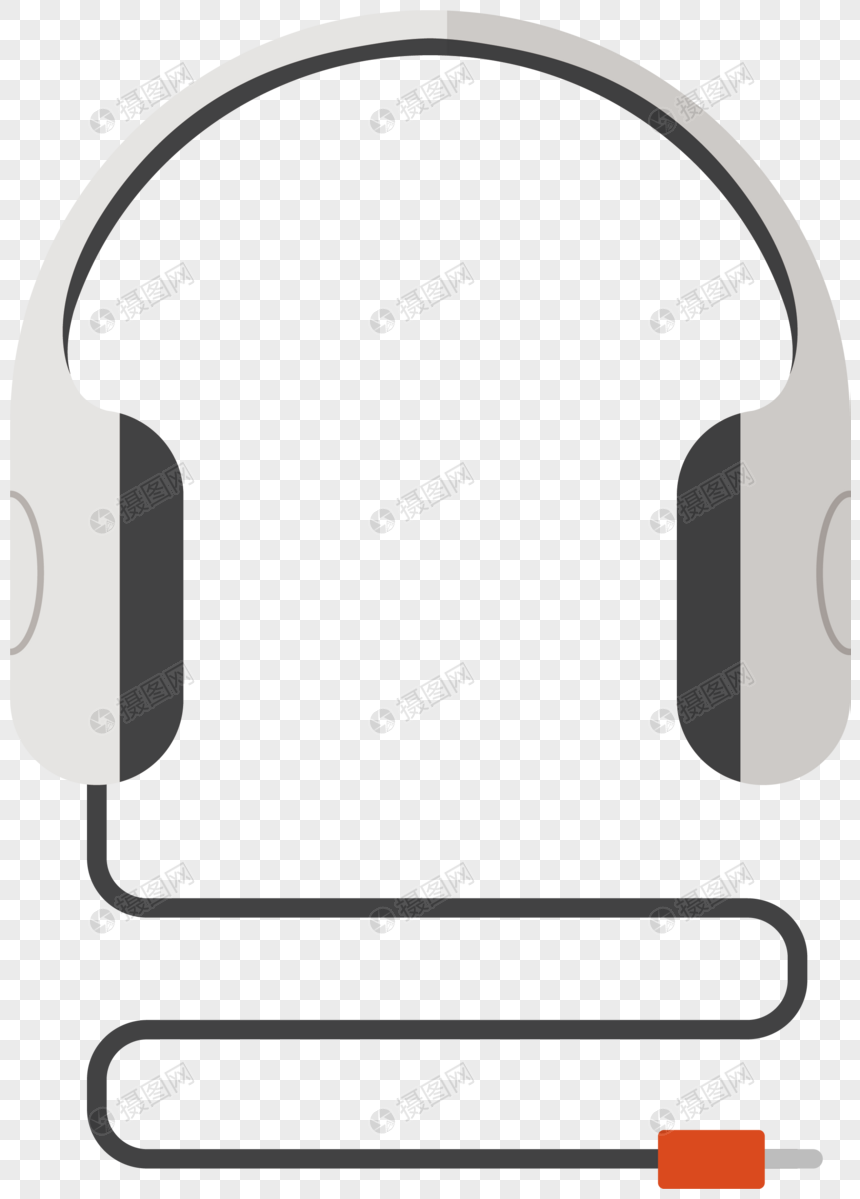 860x1199 Virtual Reality Dual Color Line Headphone Vector Design Png