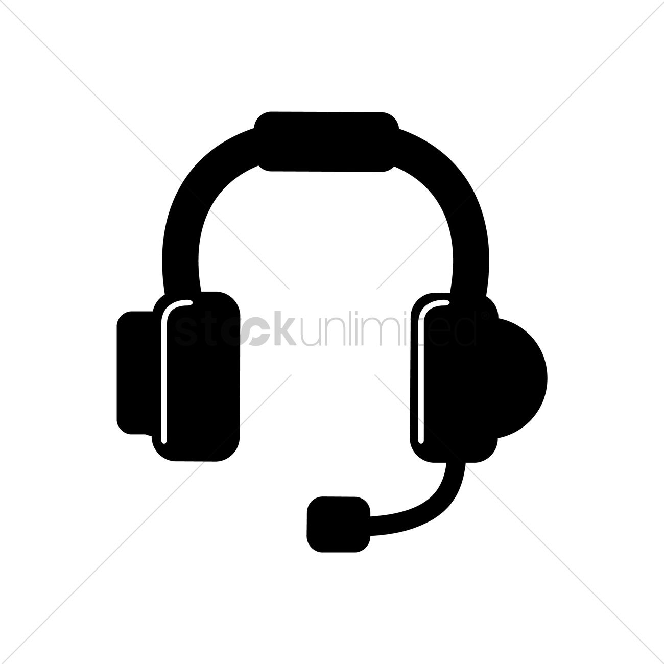 Headset Icon Vector Image 1300x1300 Headset Icon Vector Image