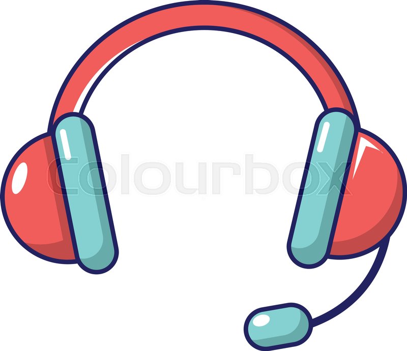 800x690 Headset Icon Cartoon Illustration Of Stock Vector Colourbox