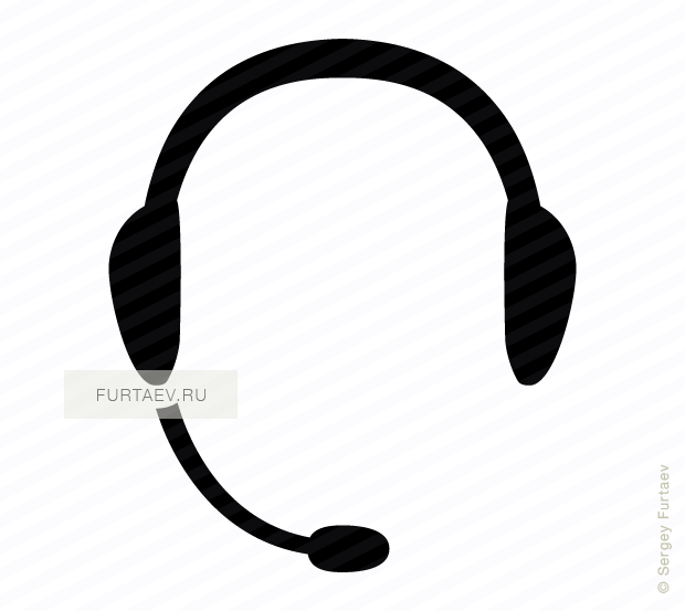 620x553 Headset Vector Icon
