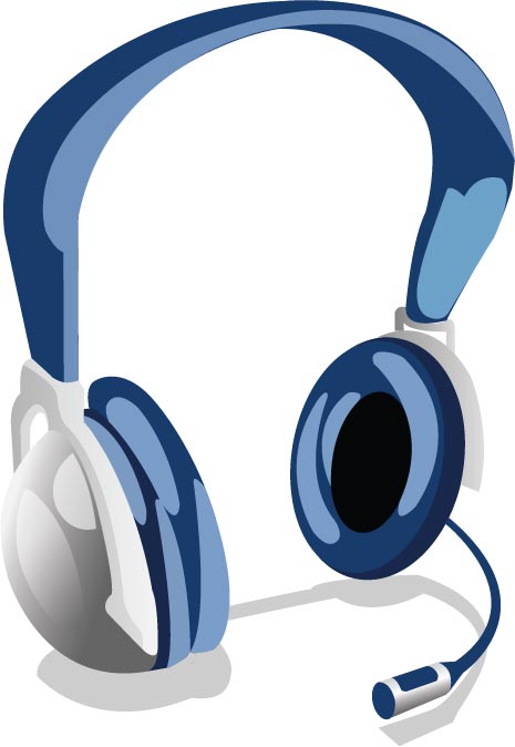 465x674 Realistic Headsets Vector Collection
