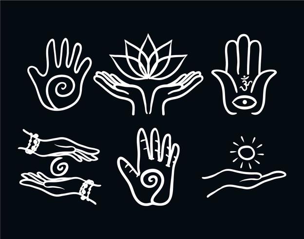 624x490 Healing Hand Vector Set