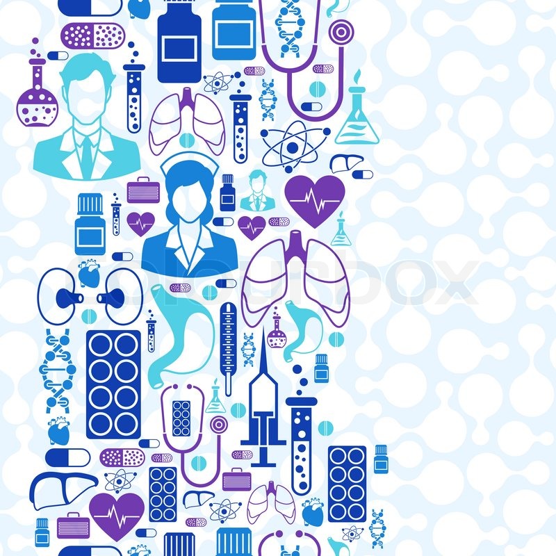 800x800 Medical And Health Care Seamless Stock Vector Colourbox