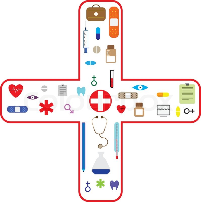 798x800 Medical Icon Set For Health Care Stock Vector Colourbox
