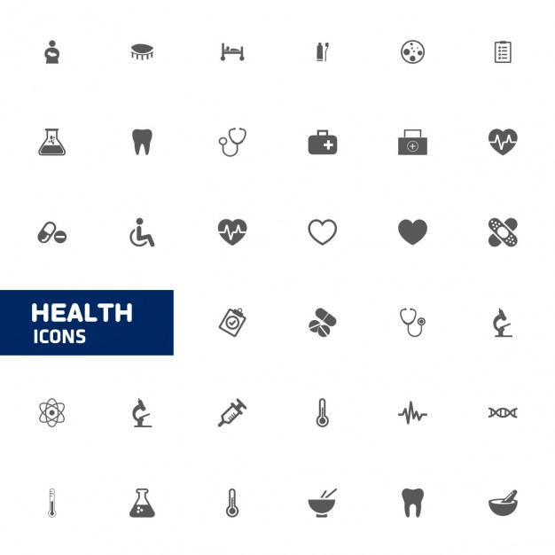 626x626 Health Icons Vector Free Download