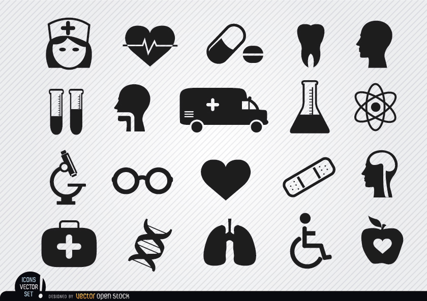 840x593 Medical And Health Icons