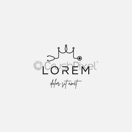 500x500 King Medical Logo Design Vector Health Icon, Stock Vector Crushpixel