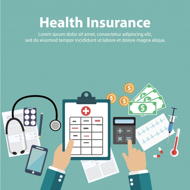 626x626 Health Insurance Background Design Vector Free Download