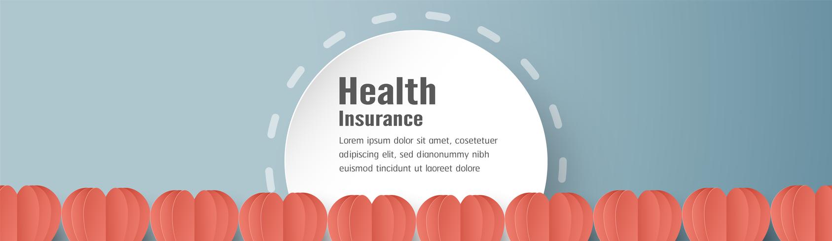 1687x490 Vector Illustration In Concept Of Health Insurance Template
