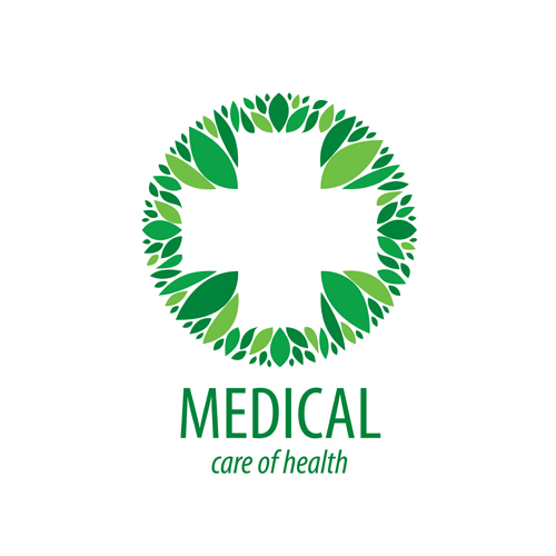 500x500 Green Medical Health Logos Design Vector Free Download