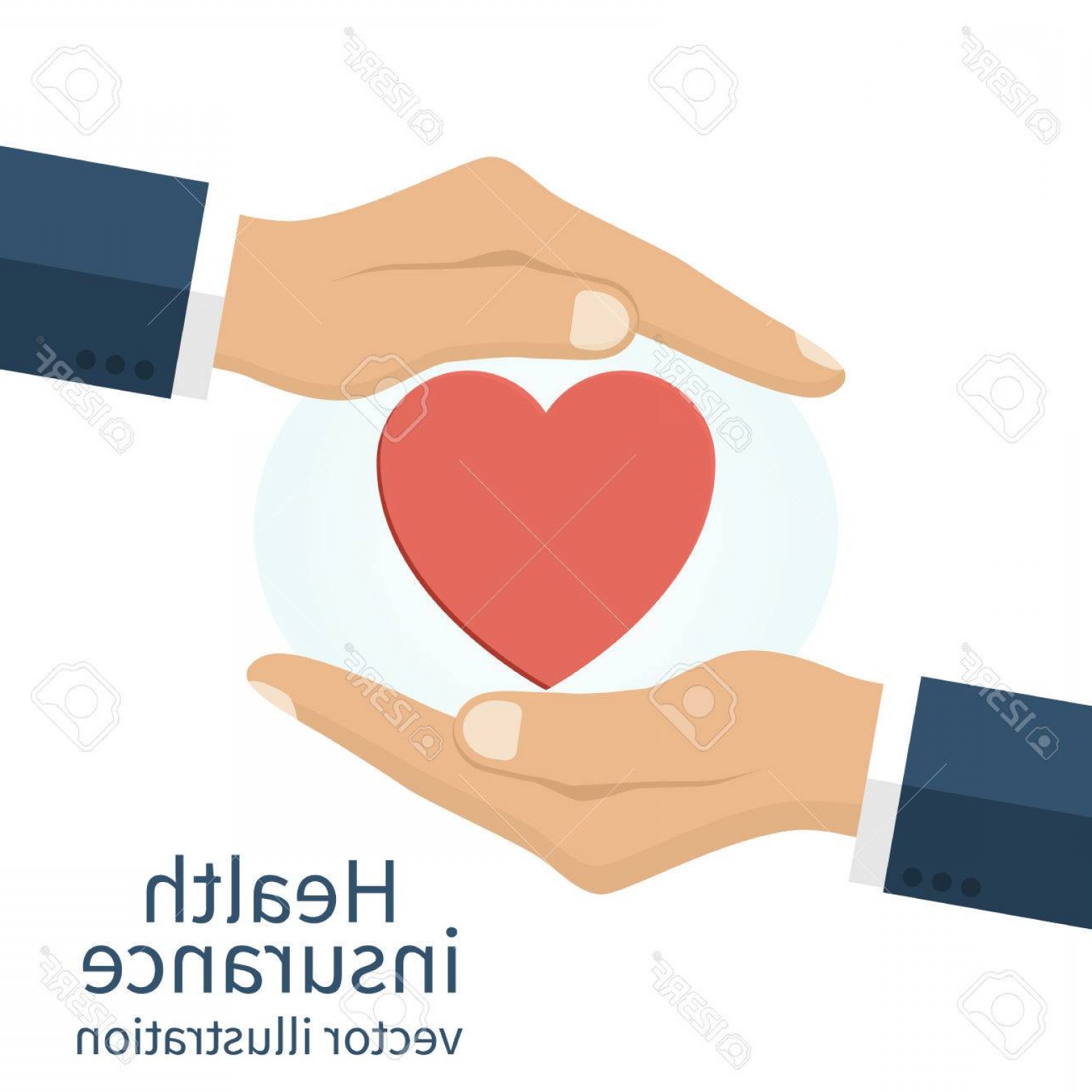 1560x1560 Photostock Vector Health Insurance Concept Protection Health Care